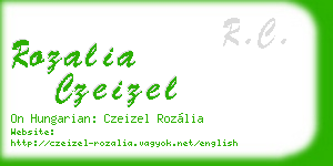 rozalia czeizel business card