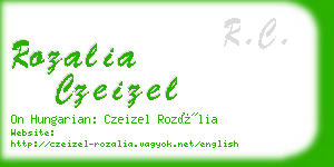 rozalia czeizel business card